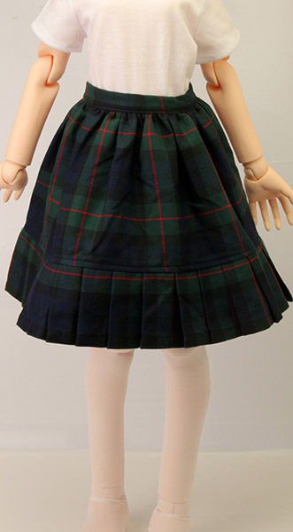 Black plaid 2024 skirt 9mm