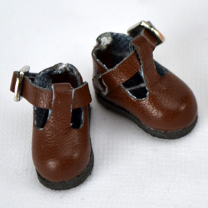 [PARABOX Online shop]【doll shoes】T-strap shoes (brown) for PARABOcCLE ...